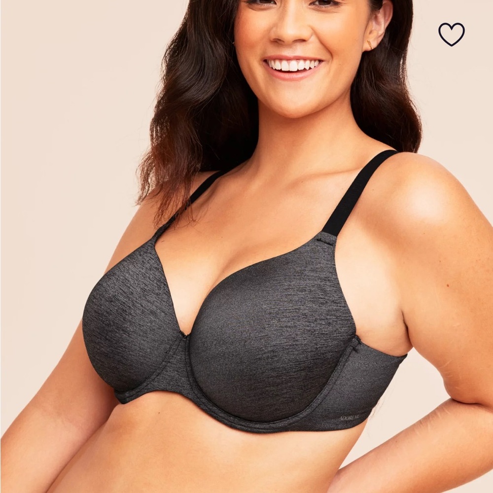 Adore Me Abellinaa Dark Gray Underwire Bra 40DD